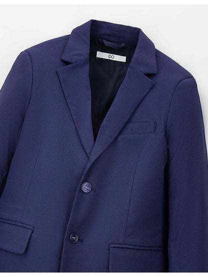 Giacca stretch unisex bambino blu Ido