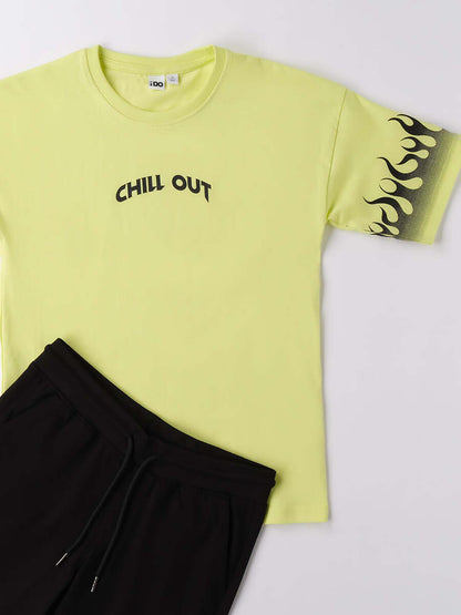 IDO T-SHIRT+SHORT - LIME