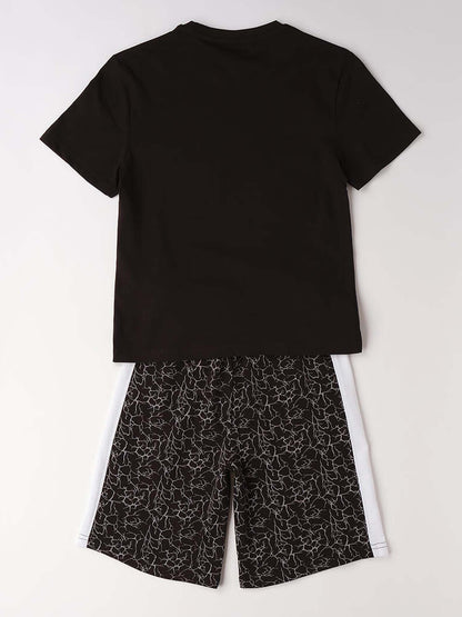 Completo unisex bambino Ido nero per primavera-estate