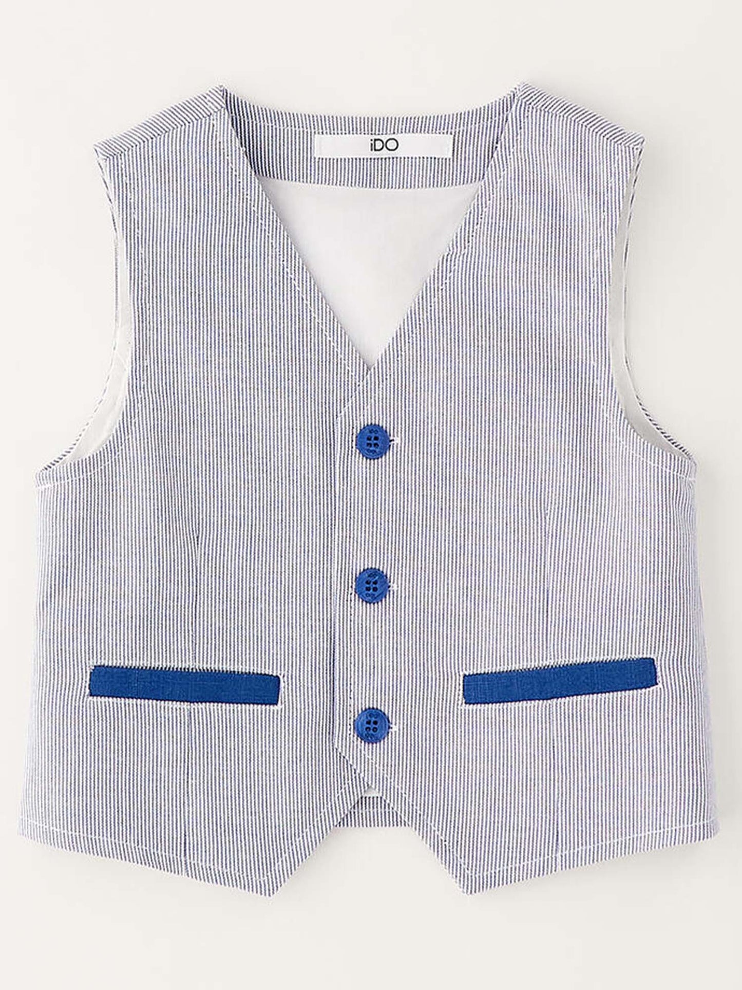Gilet unisex bambino Ido azzurro per primavera estate