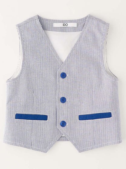 Gilet unisex bambino Ido azzurro per primavera estate