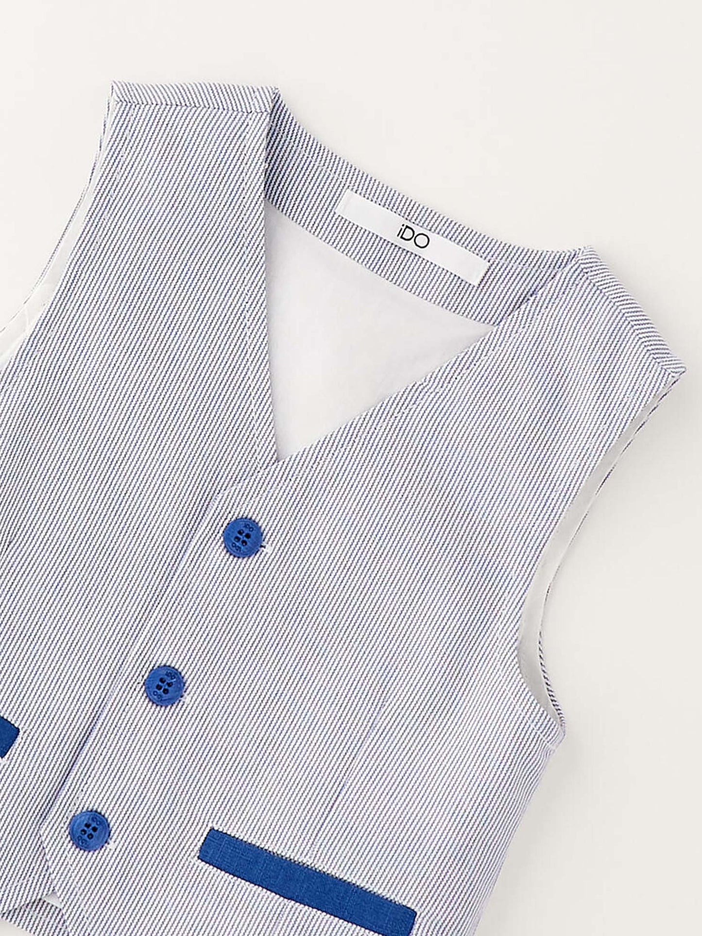 Gilet unisex bambino Ido azzurro per primavera estate