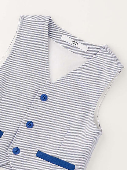 Gilet unisex bambino Ido azzurro per primavera estate