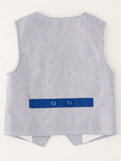 Gilet unisex bambino Ido azzurro per primavera estate
