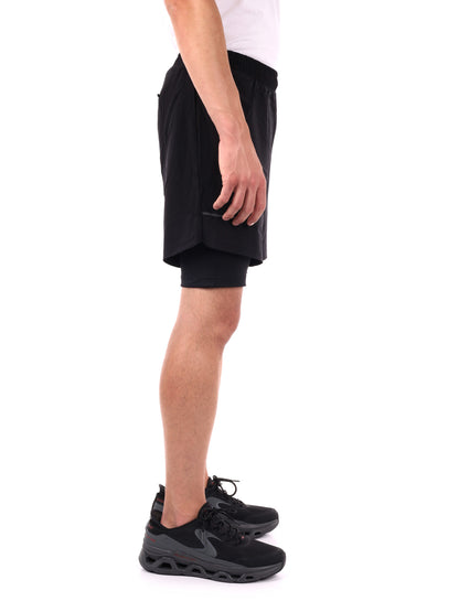 SHORT RUNNING 2 IN 1 ALLEN ENERGETICS DA UOMO NERO