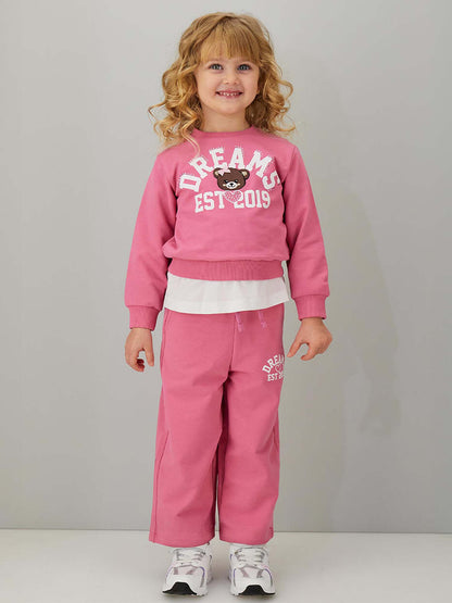Ido tuta unisex bambino rosa chiaro per la primavera-estate