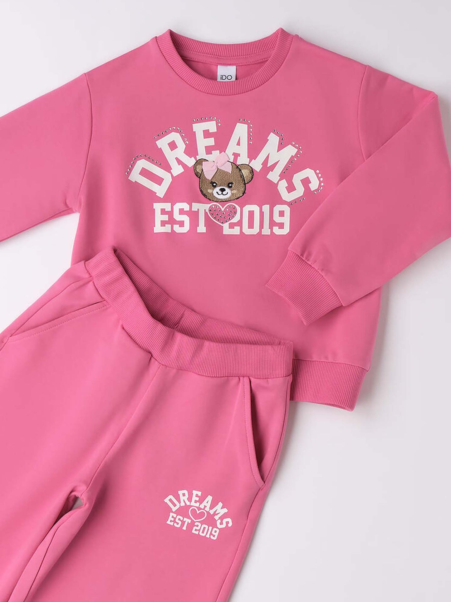 Ido tuta unisex bambino rosa chiaro per la primavera-estate