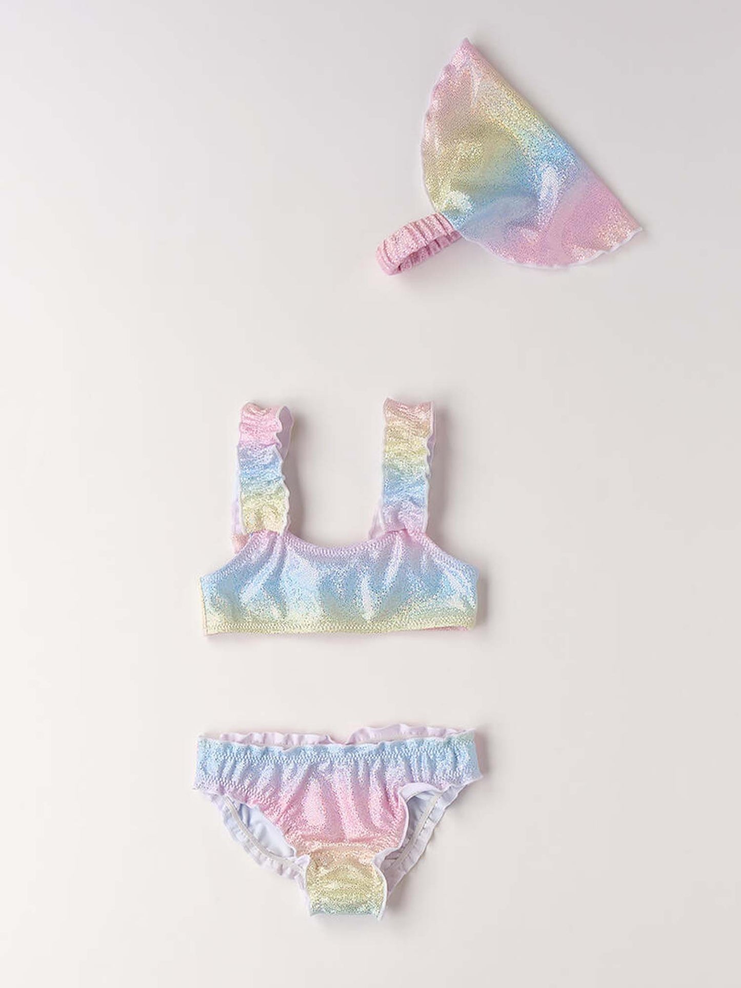 Bermuda da spiaggia multicolore per bambino e bambina Ido