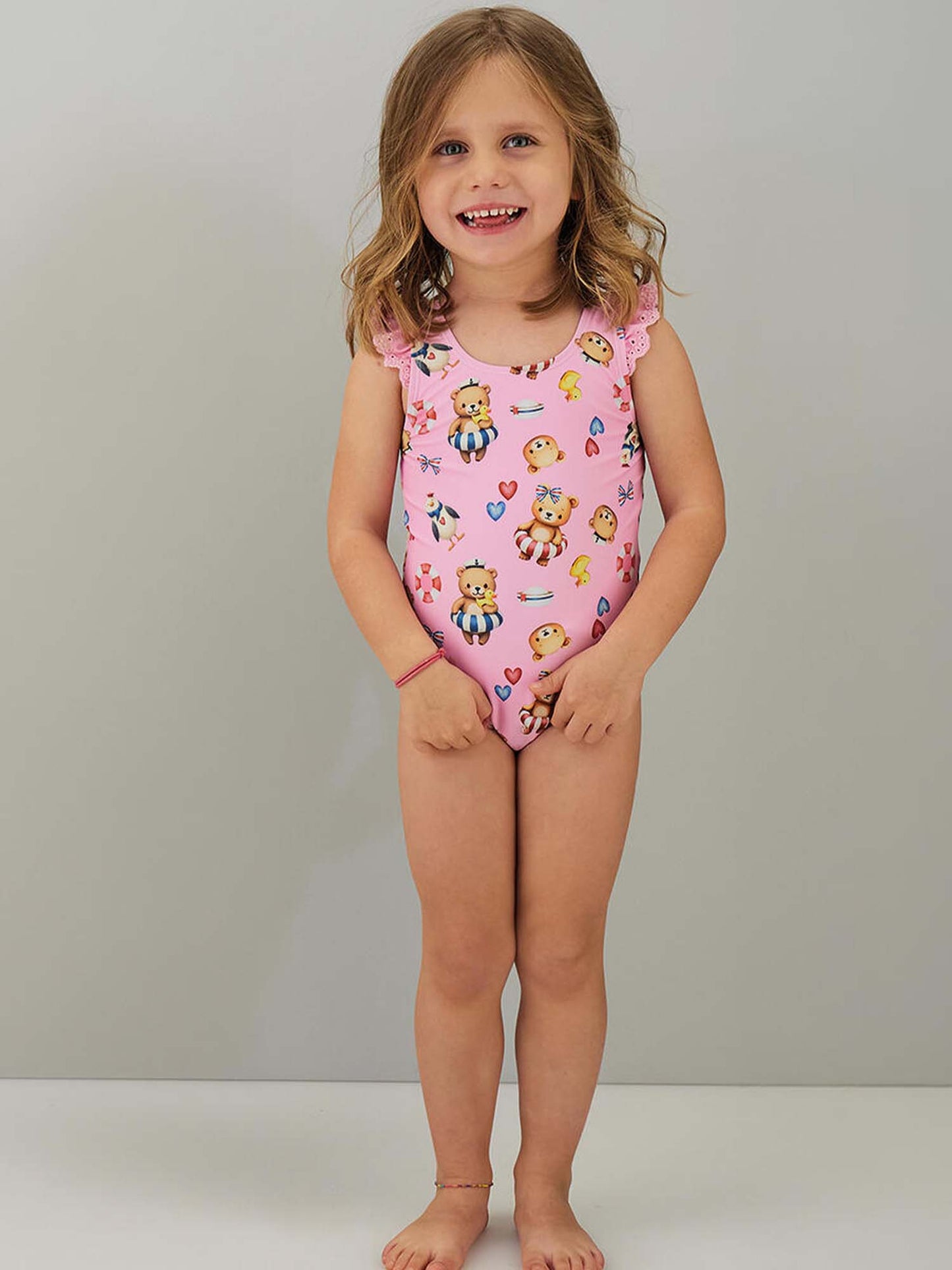 Bermuda da spiaggia rosa per bambino unisex Ido