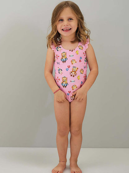 Bermuda da spiaggia rosa per bambino unisex Ido