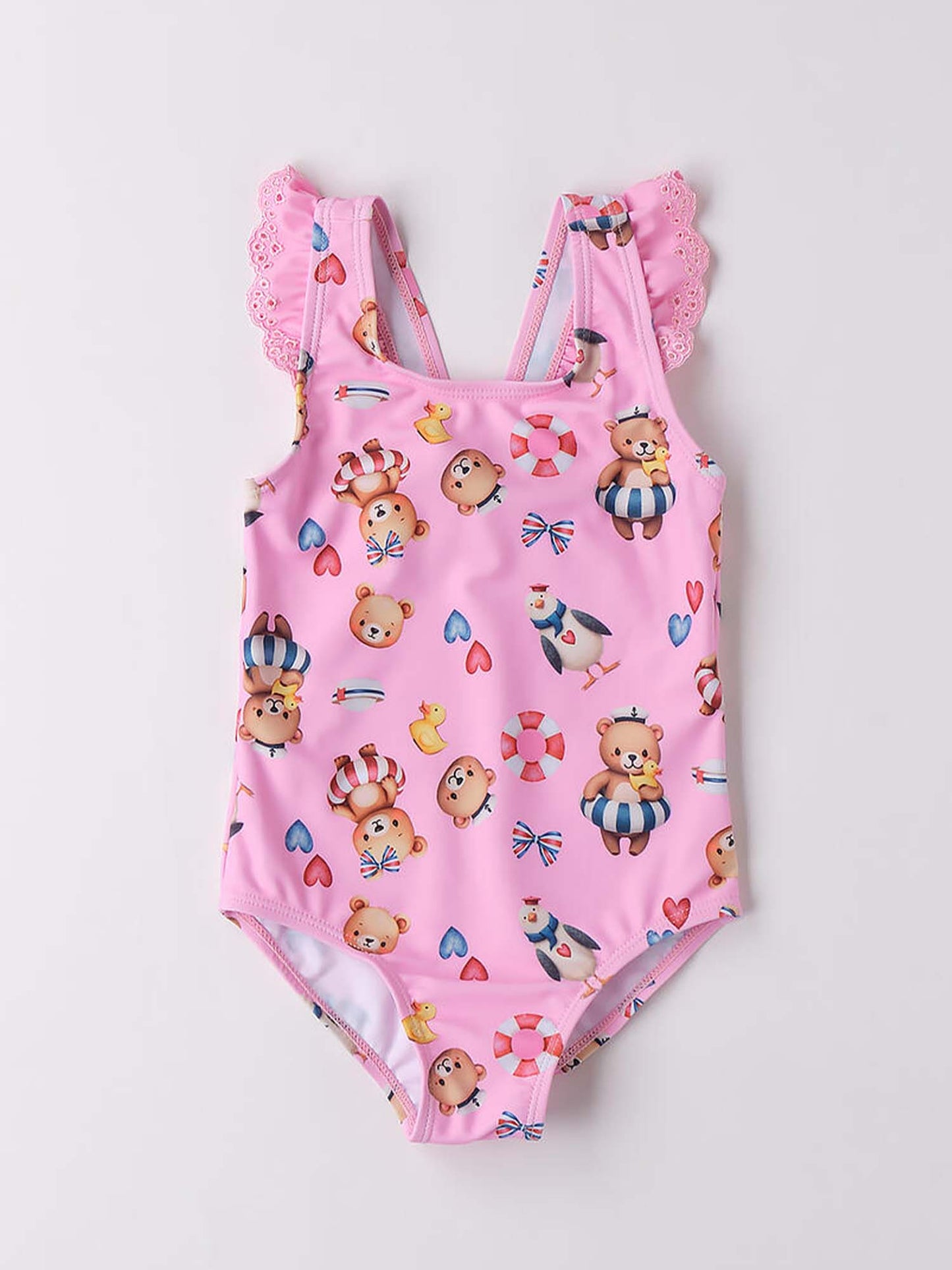 Bermuda da spiaggia rosa per bambino unisex Ido