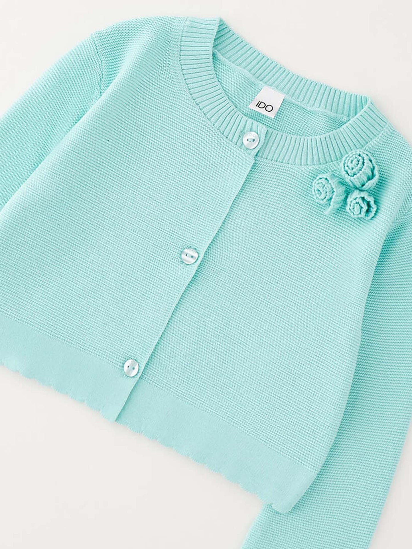 Cardigan verde per bambino unisex IDO primavera-estate