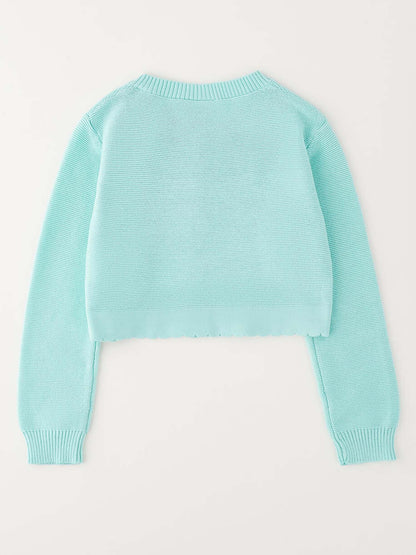 Cardigan verde per bambino unisex IDO primavera-estate
