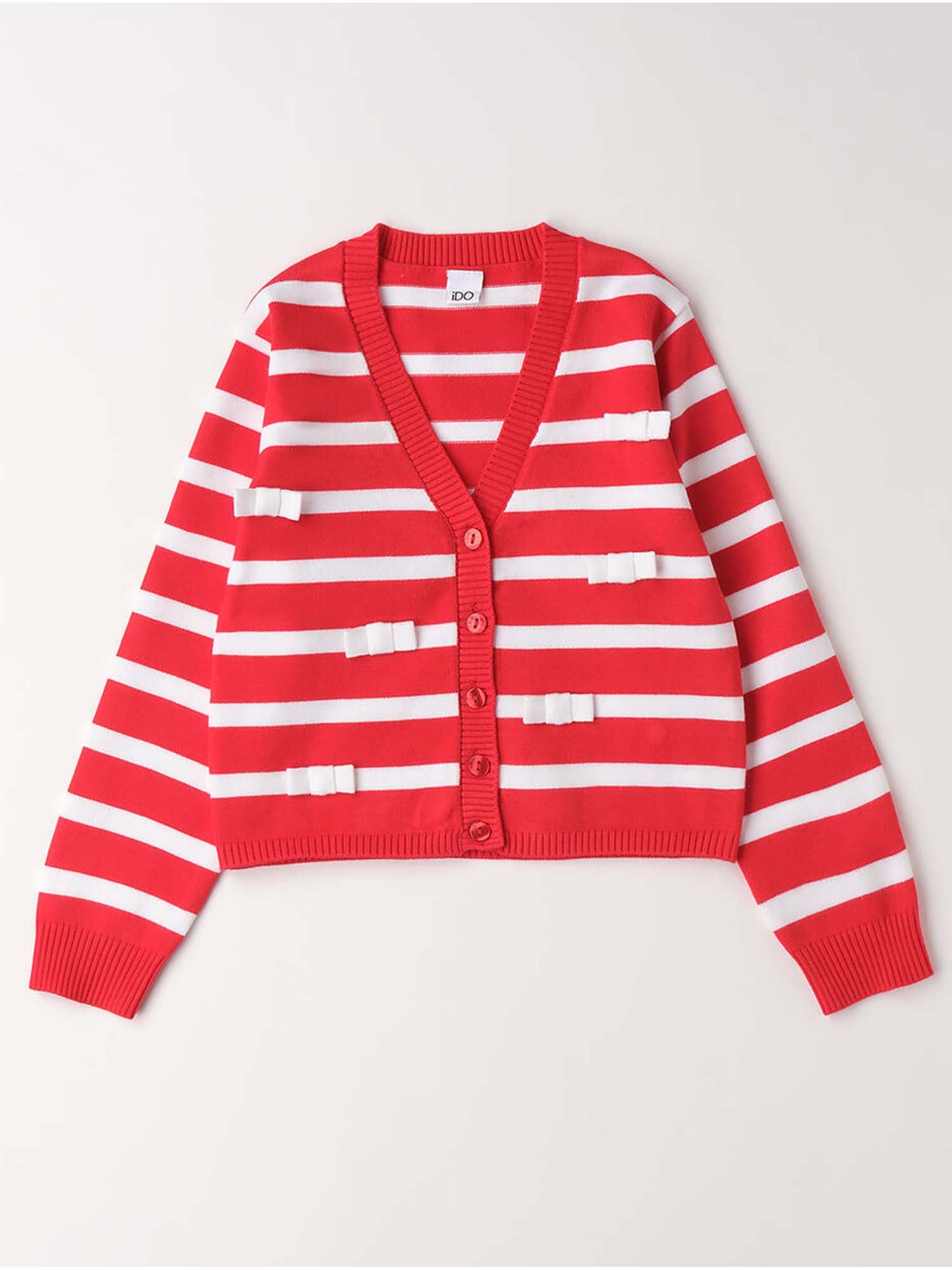 Cardigan rosso unisex per bambino di Ido, perfetto per la primavera