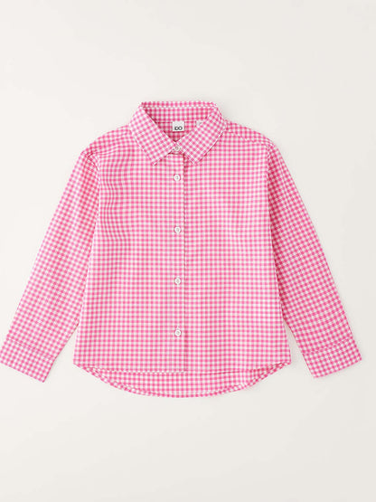 Ido camicia a manica lunga unisex bambino rosa