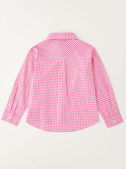 Ido camicia a manica lunga unisex bambino rosa