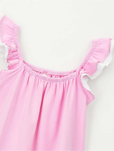 Ido vestito rosa per bambino unisex, ideale per la primavera estate