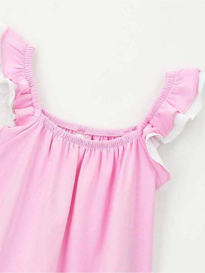 Ido vestito rosa per bambino unisex, ideale per la primavera estate