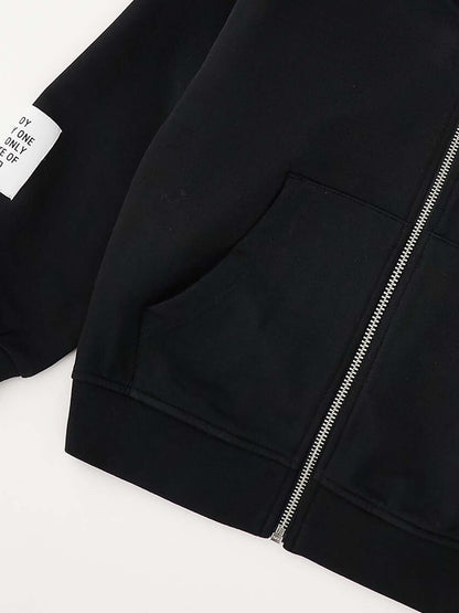 Felpa con zip unisex bambino in nero di Ido