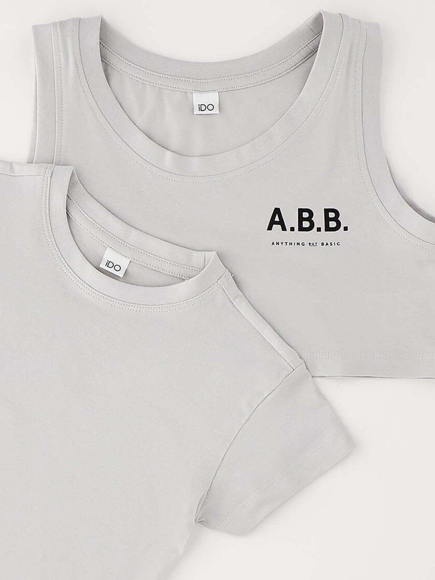 T-shirt maniche corte unisex bambino grigia Ido