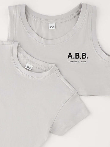 T-shirt maniche corte unisex bambino grigia Ido