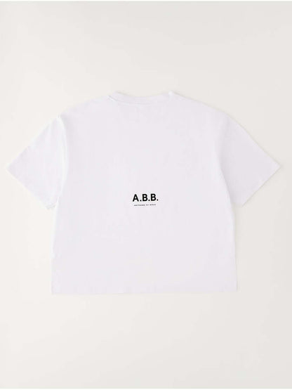 T-shirt maniche corte unisex bambino bianca Ido