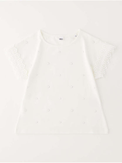 Canotta bianca unisex bambino Ido, perfetta per la primavera