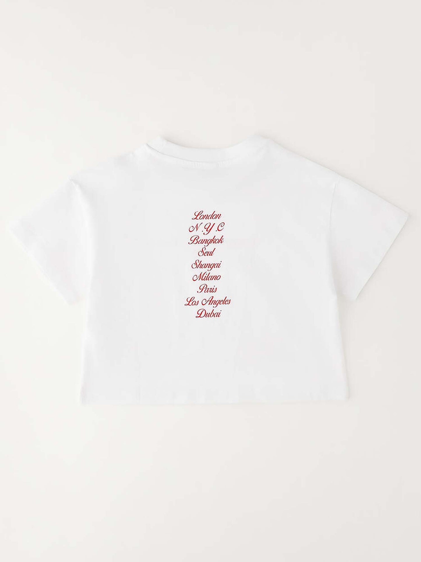 T-shirt bianca a maniche corte per bambino unisex Ido