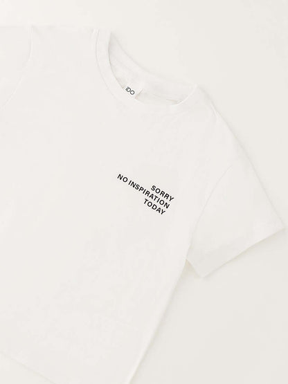 Ido t-shirt bianca a maniche corte unisex bambino