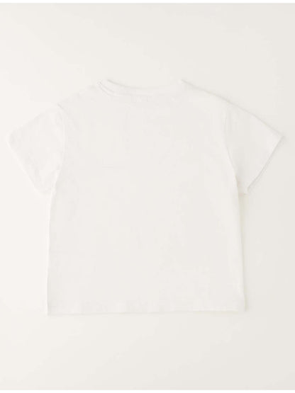 Ido t-shirt bianca a maniche corte unisex bambino