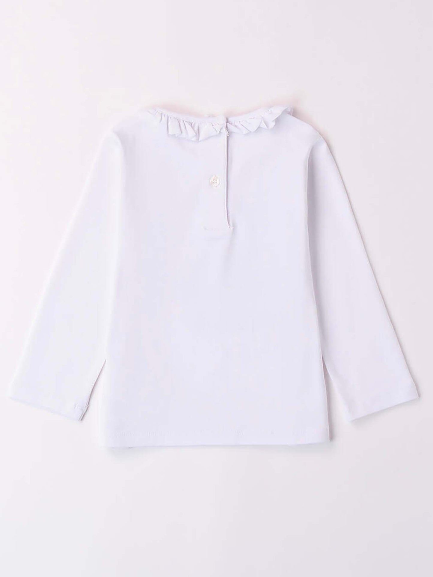 T-SHIRT CON STRASS IDO BAMBINA BIANCO