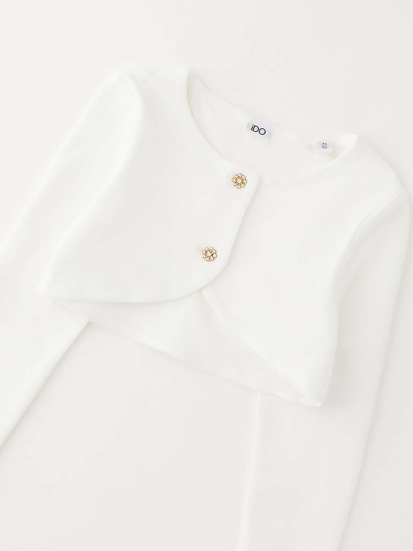 Ido coprispalle bianco unisex bambino per la primavera-estate