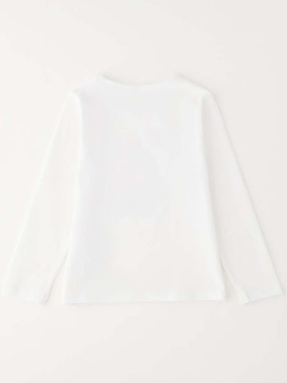 T-shirt bambino unisex bianca Ido per la primavera estate