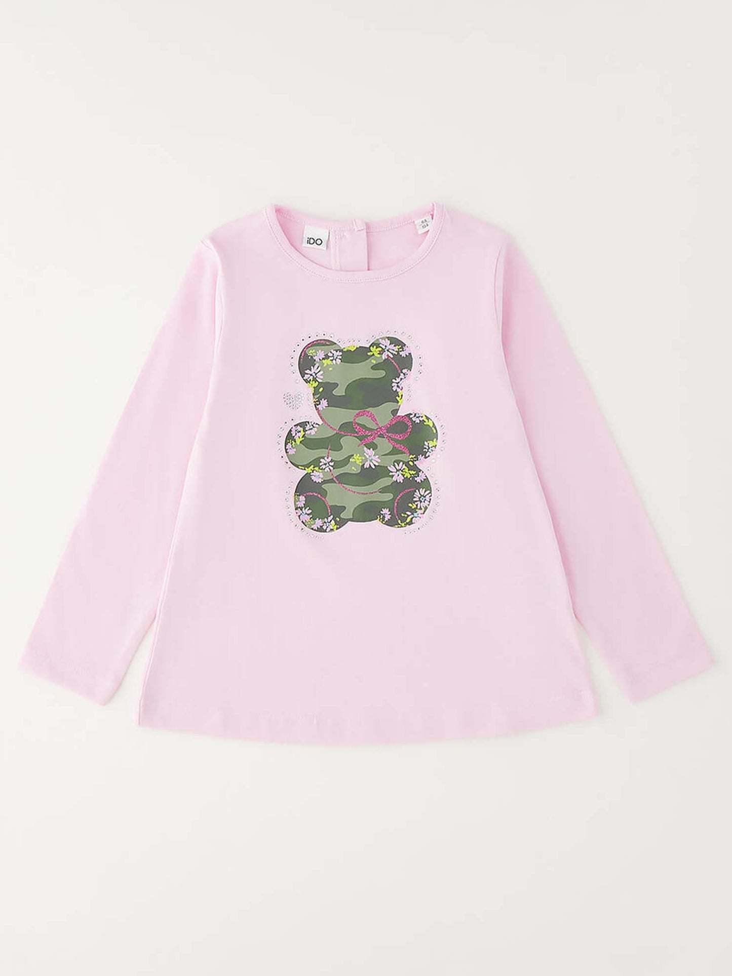 T-shirt rosa unisex bambino Ido per la primavera-estate