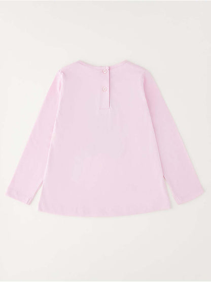 T-shirt rosa unisex bambino Ido per la primavera-estate
