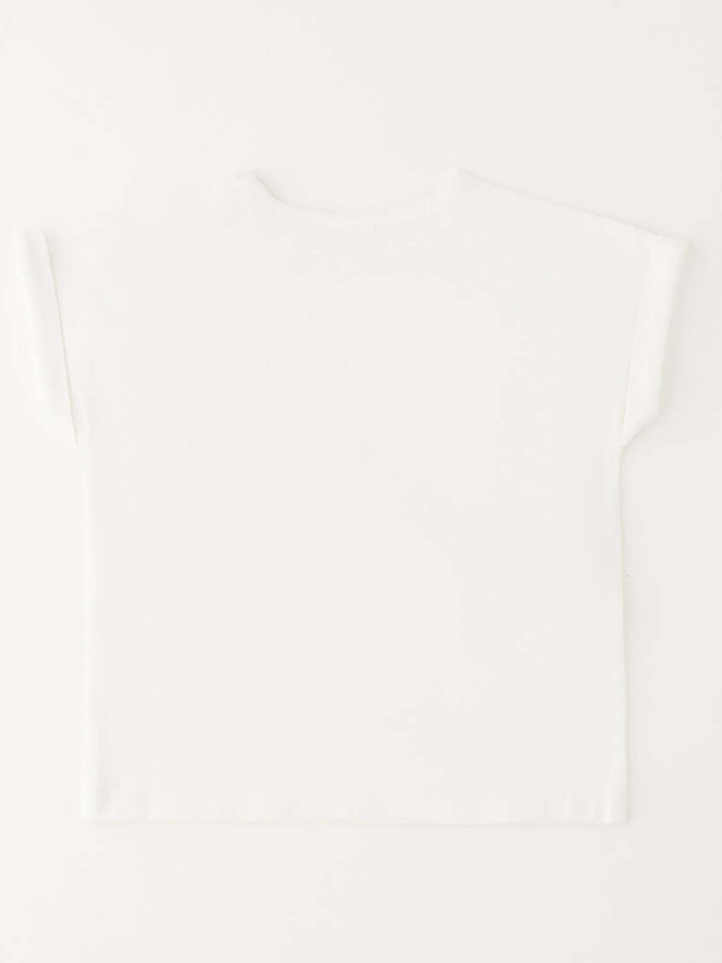 T-shirt bianca a maniche corte unisex bambino Ido