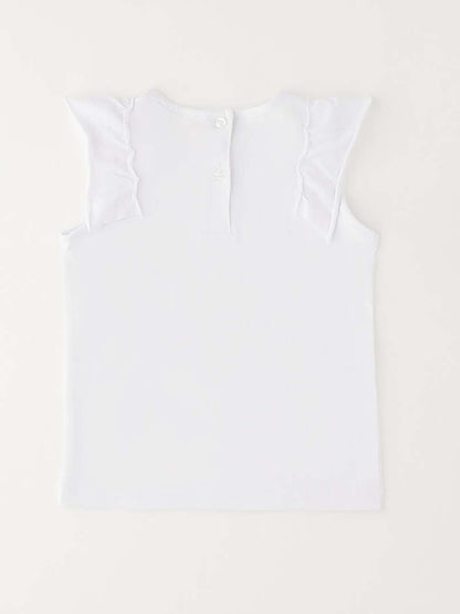 T-shirt maniche corte unisex bambino bianca di Ido