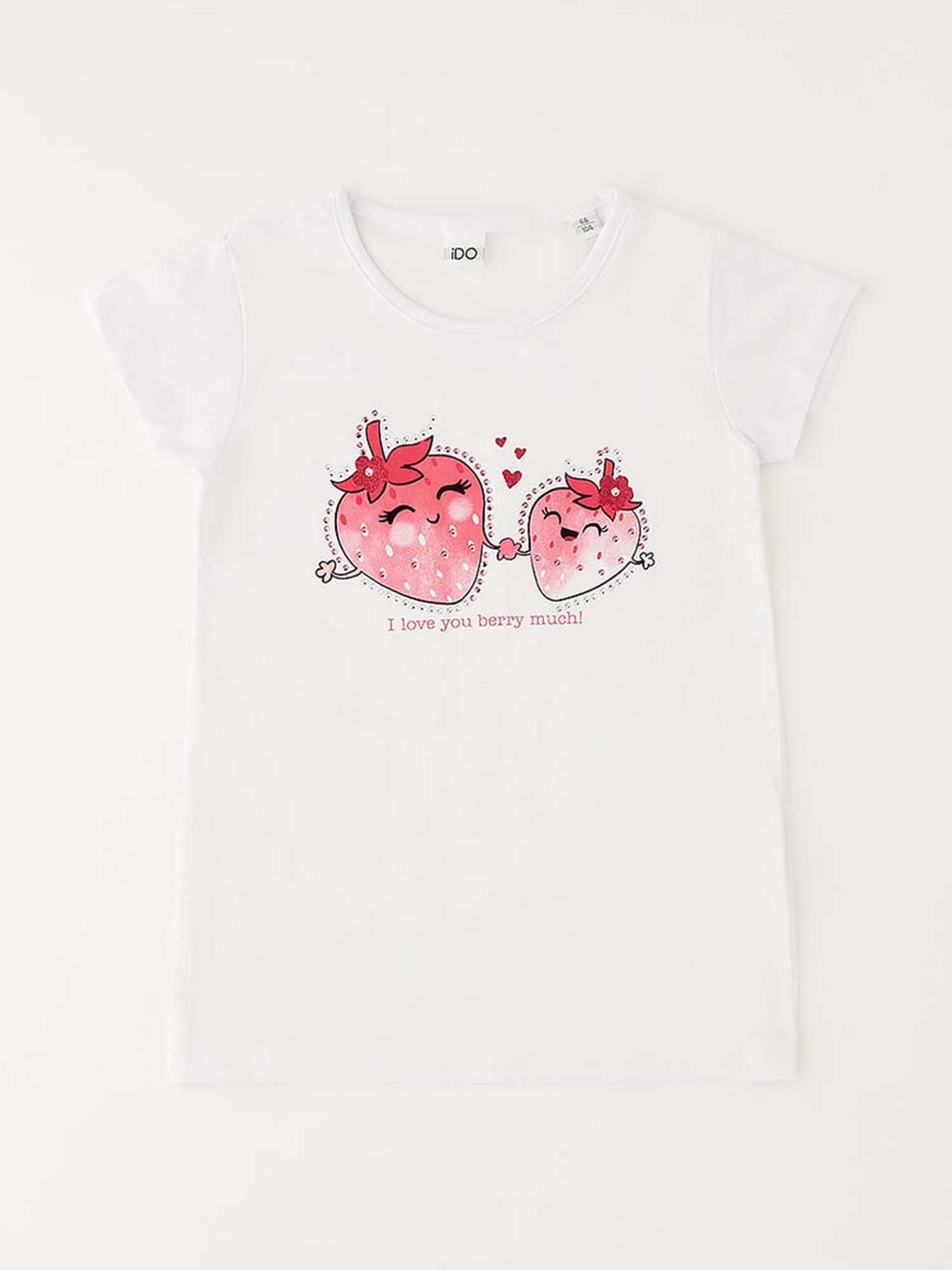 Ido T-shirt maniche corte unisex bambino bianca