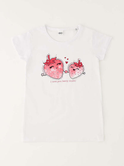 Ido T-shirt maniche corte unisex bambino bianca