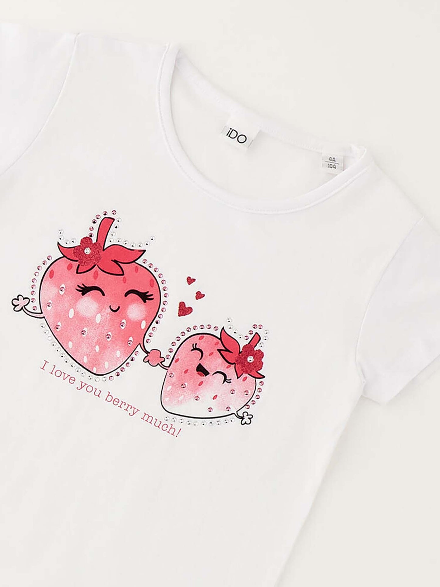 Ido T-shirt maniche corte unisex bambino bianca