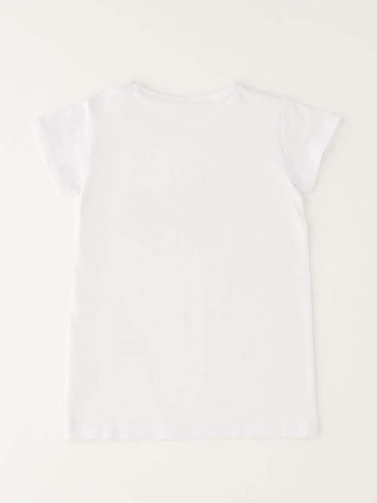 Ido T-shirt maniche corte unisex bambino bianca