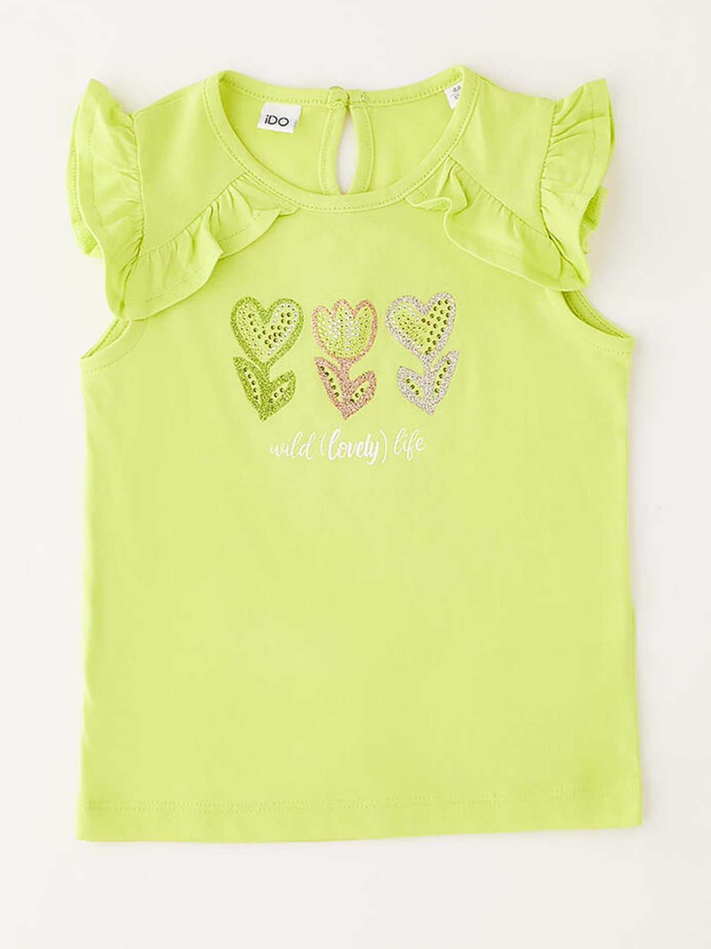 Canotta unisex bambino Ido in giallo per la primavera-estate