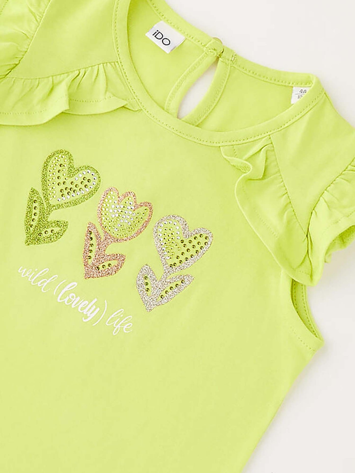 Canotta unisex bambino Ido in giallo per la primavera-estate