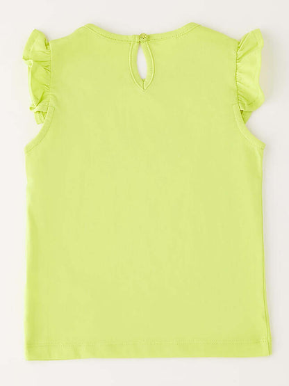 Canotta unisex bambino Ido in giallo per la primavera-estate