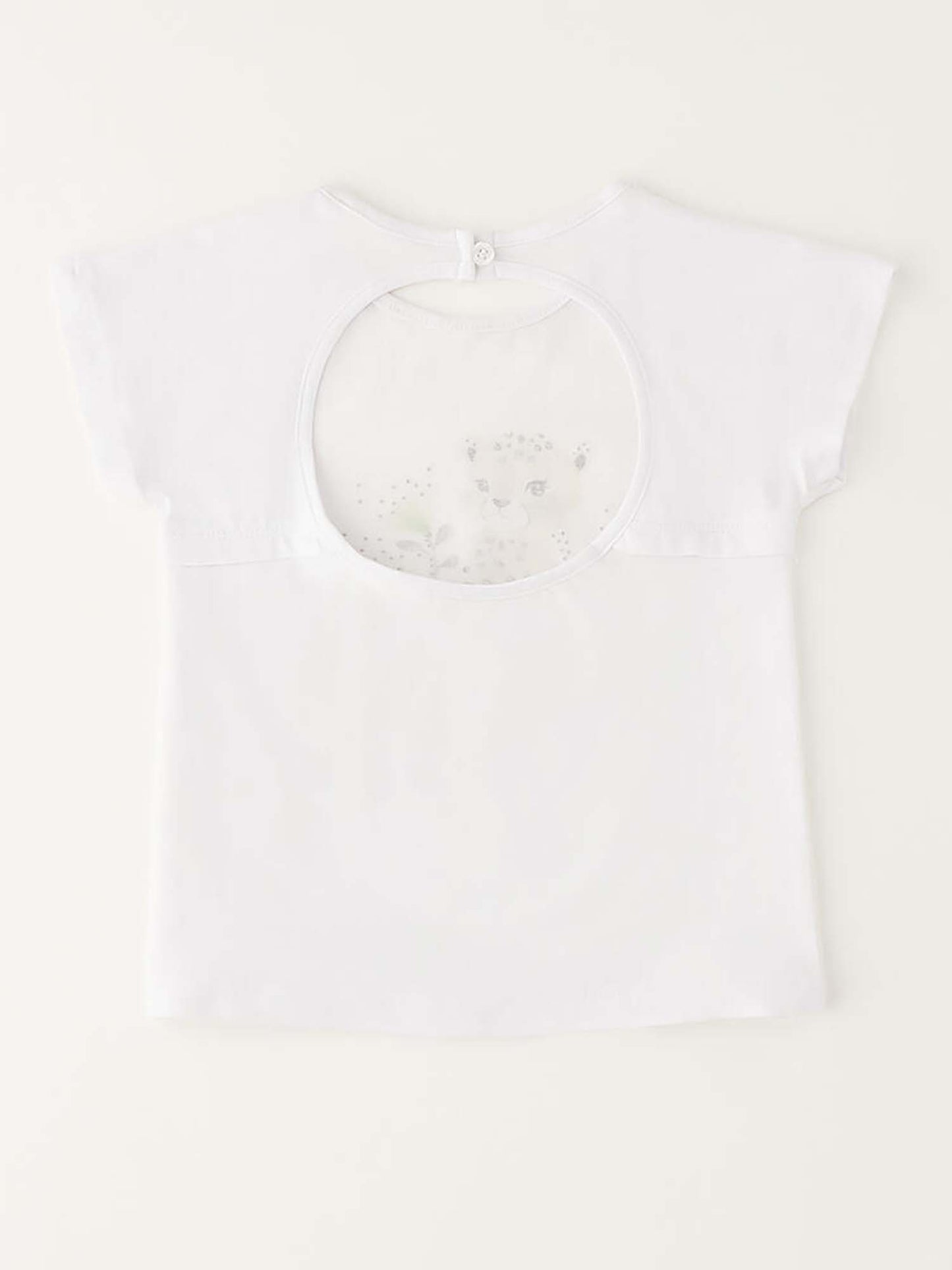 T-shirt a maniche corte unisex bambino bianca Ido
