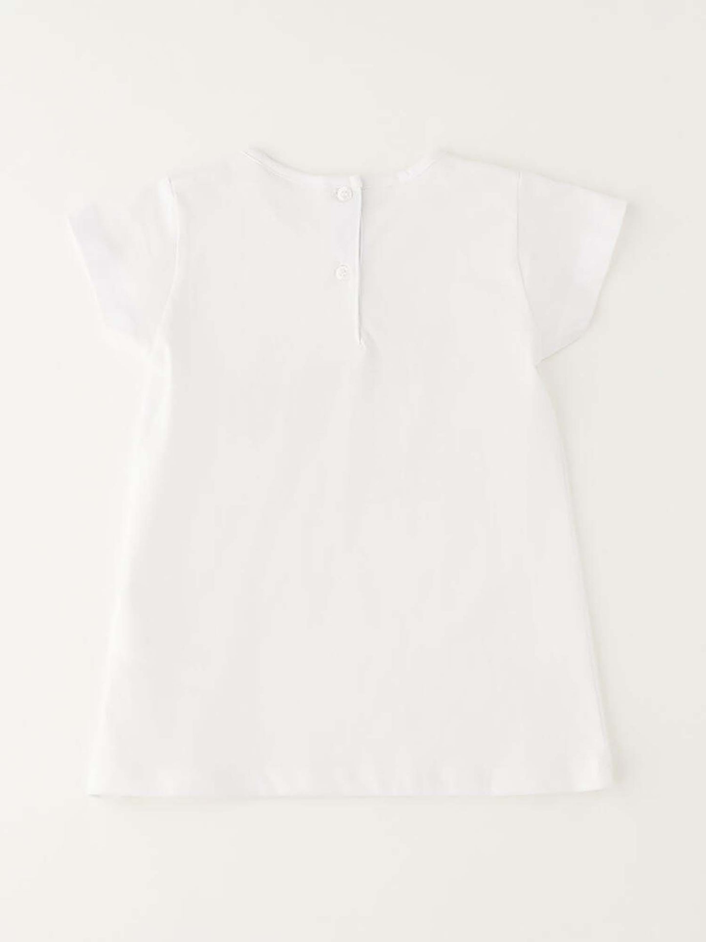 T-shirt maniche corte unisex bambino bianca Ido