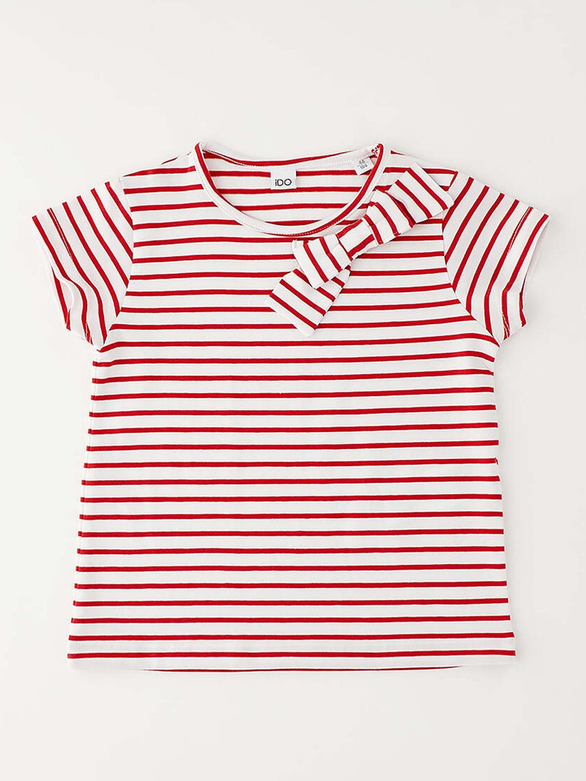 Ido t-shirt mm da bambino/a bianco-rosso