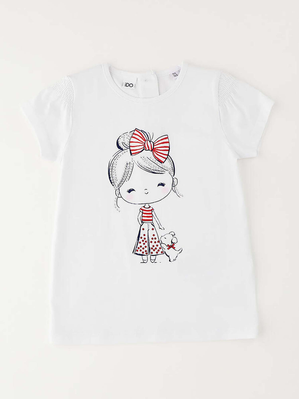 Ido t-shirt mm da bambino/a bianco