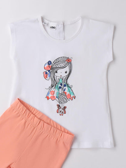 IDO BTS T-SHIRT+SHOR - BIANCO