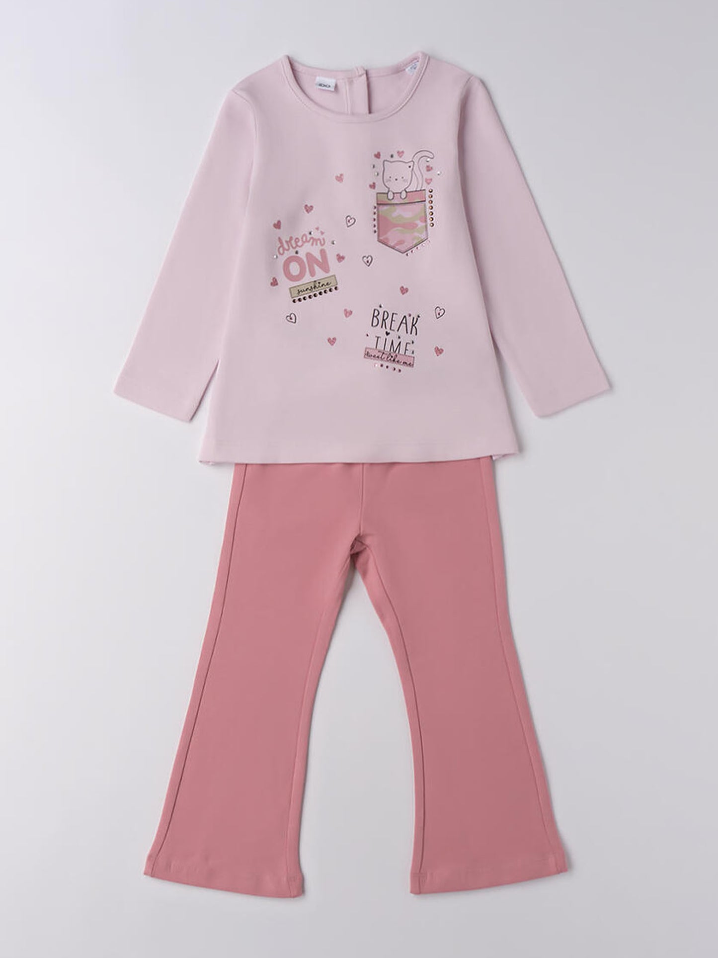 COMPLETO MAGLIA+LEGGINGS IDO DA BAMBINA ROSA